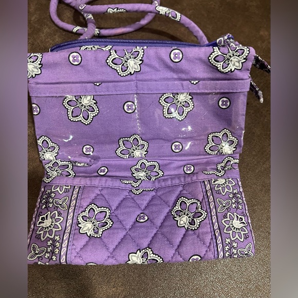 Vera Bradley “Make Me Blush” Travel tote and “Purple Bandana” Crossbody Wallet - Picture 7 of 8